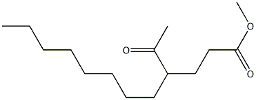 4-オクチル-5-オキソカプロン酸メチル 化学構造式
