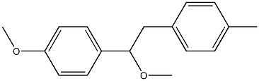 1-(4-Methoxyphenyl)-2-(4-methylphenyl)-1-methoxyethane Structure