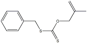 Dithiocarbonic acid O-(2-methyl-2-propenyl)S-benzyl ester Structure