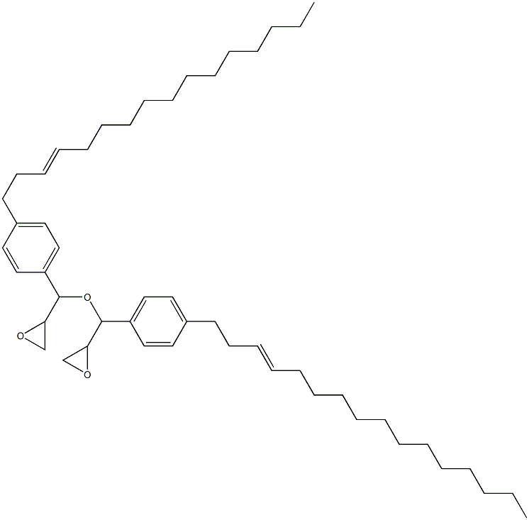4-(3-ヘキサデセニル)フェニルグリシジルエーテル 化学構造式