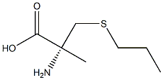 (R)-2-アミノ-2-メチル-3-(プロピルチオ)プロピオン酸 化学構造式