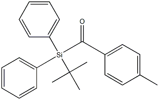 tert-Butyldiphenyl(p-toluoyl)silane Structure