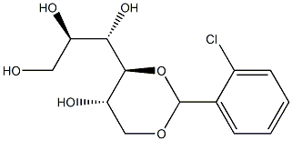 4-O,6-O-(2-Chlorobenzylidene)-L-glucitol Structure