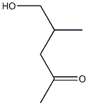 5-ヒドロキシ-4-メチル-2-ペンタノン 化学構造式