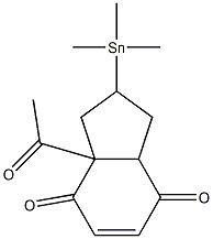 7a-Acetyl-2,3,3a,4,7,7a-hexahydro-2-(trimethylstannyl)-1H-indene-4,7-dione