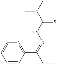 1-(2-ピリジル)-1-プロパノン4,4-ジメチルチオセミカルバゾン 化学構造式