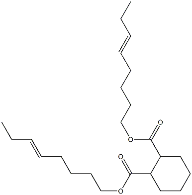 1,2-シクロヘキサンジカルボン酸ビス(5-オクテニル) 化学構造式
