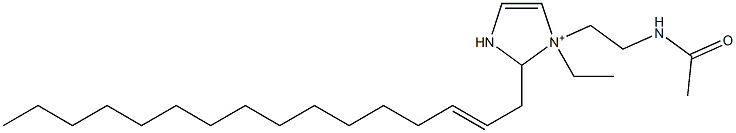 1-[2-(Acetylamino)ethyl]-1-ethyl-2-(2-hexadecenyl)-4-imidazoline-1-ium Structure