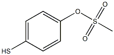 メタンスルホン酸p-メルカプトフェニル 化学構造式