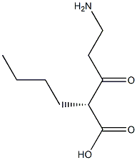 (R)-2-(3-Aminopropanoyl)hexanoic acid Struktur