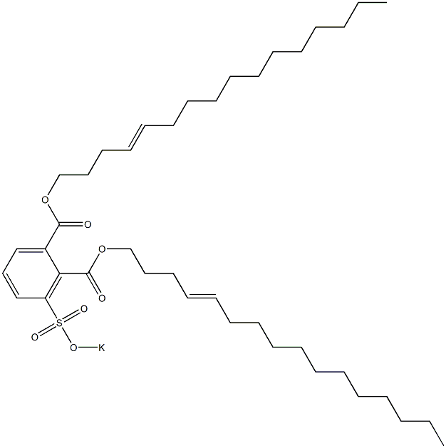 3-(Potassiosulfo)phthalic acid di(4-hexadecenyl) ester