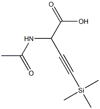 2-Acetylamino-4-(trimethylsilyl)-3-butynoic acid Structure