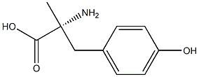 (R)-2-Amino-3-(4-hydroxyphenyl)-2-methylpropionic acid Struktur