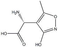 (2R)-2-Amino-2-(3-hydroxy-5-methylisoxazol-4-yl)acetic acid Struktur