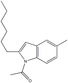 1-Acetyl-5-methyl-2-hexyl-1H-indole