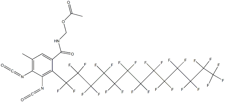 N-(Acetyloxymethyl)-2-(heptacosafluorotridecyl)-3,4-diisocyanato-5-methylbenzamide