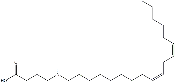 4-[[(9Z,12Z)-Octadeca-9,12-dienyl]amino]butyric acid Structure
