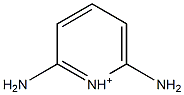 2,6-ジアミノピリジニウム 化学構造式