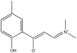 (1Z)-3-(Dimethyliminio)-1-(2-hydroxy-5-methylphenyl)-1-propene-1-olate|