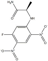 (R)-2-(5-Fluoro-2,4-dinitrophenyl)aminopropionamide Struktur