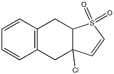 3a,4,9,9a-Tetrahydro-3a-chloronaphtho[2,3-b]thiophene 1,1-dioxide Struktur