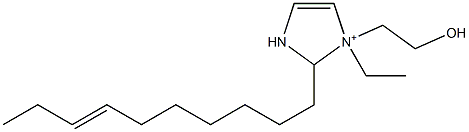 2-(7-Decenyl)-1-ethyl-1-(2-hydroxyethyl)-4-imidazoline-1-ium Structure