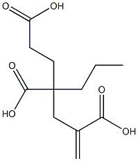 1-Hexene-2,4,6-tricarboxylic acid 4-propyl ester 结构式