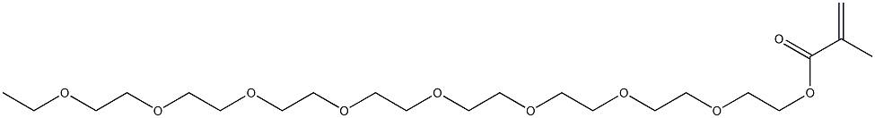 Methacrylic acid 2-[2-[2-[2-[2-[2-[2-(2-ethoxyethoxy)ethoxy]ethoxy]ethoxy]ethoxy]ethoxy]ethoxy]ethyl ester Struktur