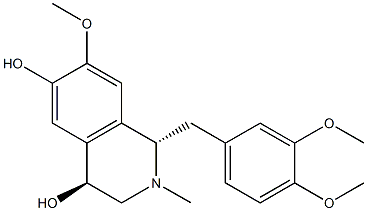  (1S,4S)-1,2,3,4-Tetrahydro-2-methyl-1-(3,4-dimethoxybenzyl)-7-methoxyisoquinoline-4,6-diol