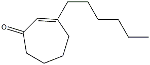 3-Hexyl-2-cyclohepten-1-one Structure