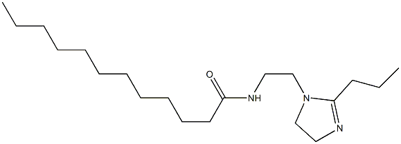 1-(2-Lauroylaminoethyl)-2-propyl-2-imidazoline Struktur