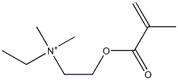 メタクリル酸2-(エチルジメチルアミニオ)エチル 化学構造式