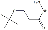 3-(tert-Butylthio)propionic acid hydrazide Structure