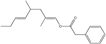 Phenylacetic acid 2,4-dimethyl-1,5-octadienyl ester