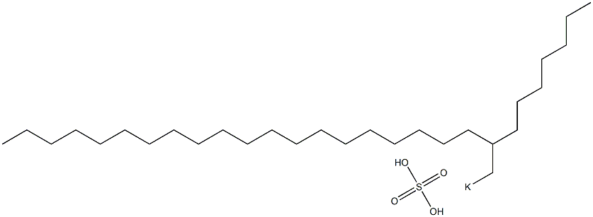 Sulfuric acid 2-heptyldocosyl=potassium salt Structure