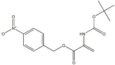 2-(tert-Butyloxycarbonylamino)acrylic acid 4-nitrobenzyl ester Structure