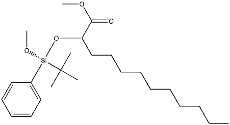 (S)-2-[[Phenyl(methoxy)(tert-butyl)silyl]oxy]lauric acid methyl ester 结构式
