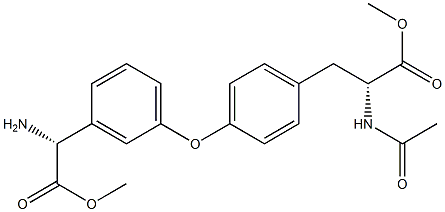 (R)-2-(Acetylamino)-3-[4-[3-[(R)-(methoxycarbonyl)(amino)methyl]phenoxy]phenyl]propanoic acid methyl ester