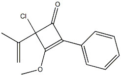 2-Phenyl-4-isopropenyl-4-chloro-3-methoxycyclobuta-2-en-1-one