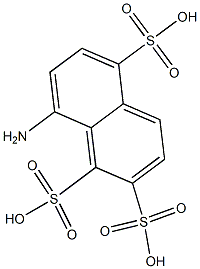 8-アミノ-1,2,5-ナフタレントリスルホン酸 化学構造式
