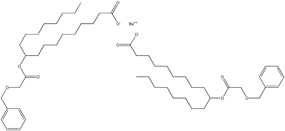 Bis[10-(benzyloxyacetoxy)stearic acid]barium salt Structure
