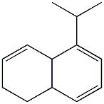 1,2,4a,8a-テトラヒドロ-5-イソプロピルナフタレン 化学構造式