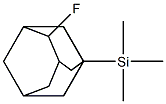 1-(Trimethylsilyl)-4-fluoroadamantane Structure