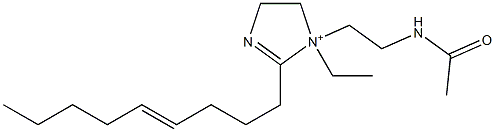 1-[2-(Acetylamino)ethyl]-1-ethyl-2-(4-nonenyl)-2-imidazoline-1-ium Structure