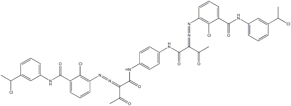 3,3'-[1,4-Phenylenebis[iminocarbonyl(acetylmethylene)azo]]bis[N-[3-(1-chloroethyl)phenyl]-2-chlorobenzamide]|