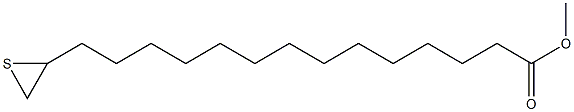 15,16-Epithiohexadecanoic acid methyl ester Struktur