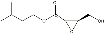 (2S,3R)-4-Hydroxy-2,3-epoxybutanoic acid isopentyl ester 结构式