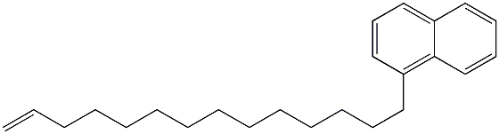 1-(13-テトラデセニル)ナフタレン 化学構造式