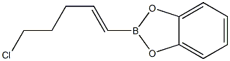 2-[(E)-5-クロロ-1-ペンテニル]-1,3,2-ベンゾジオキサボロール 化学構造式