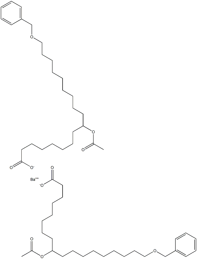 Bis(18-benzyloxy-9-acetyloxystearic acid)barium salt